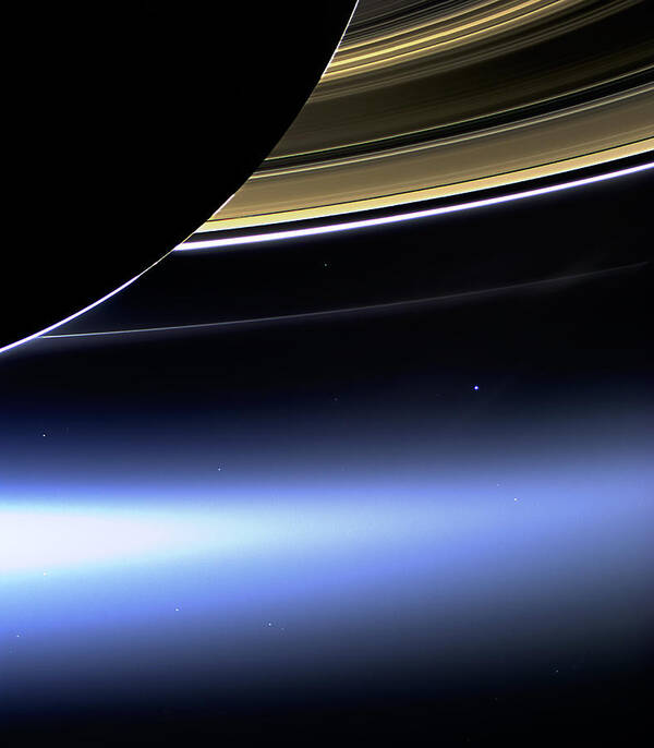  Photograph Of Saturn Art Print featuring the photograph Saturn 2 by Renee Anderson