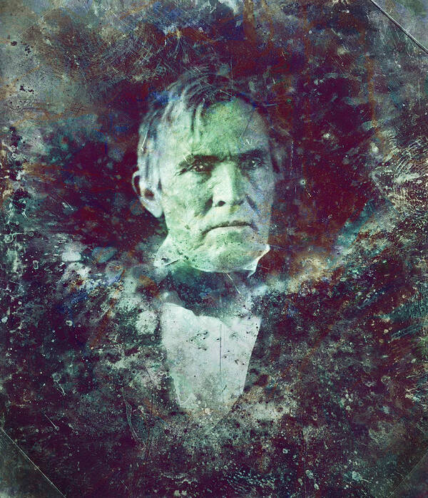 Daguerrotype Art Print featuring the painting Strange Fellow 2 by James W Johnson