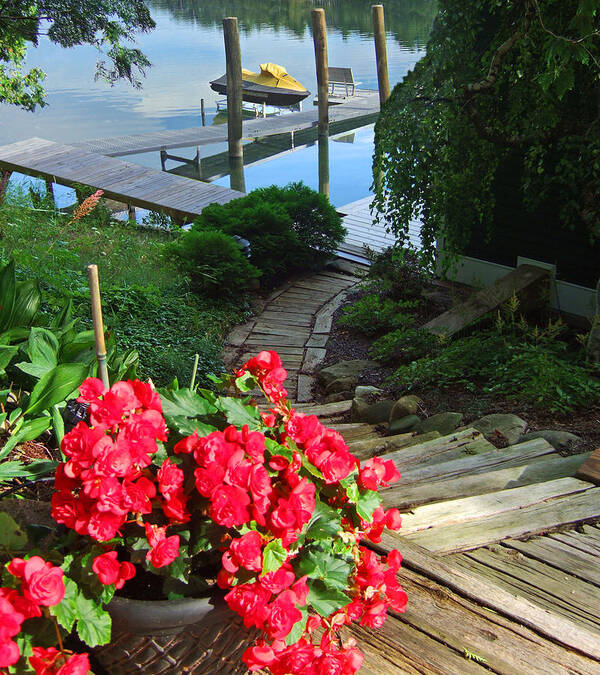 Lake Charlevoix South Arm Art Print featuring the photograph The Path to Lake Charlevoix by Kris Rasmusson