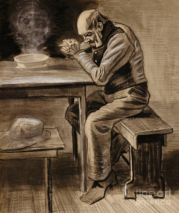 The Prayer Art Print By Vincent Van Gogh