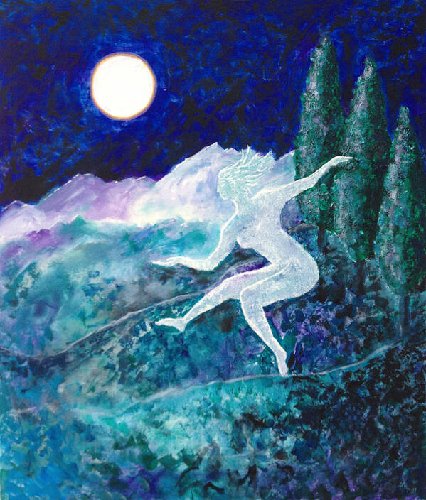 Dancer Art Print featuring the painting Tiny Dancer by Mr Dill