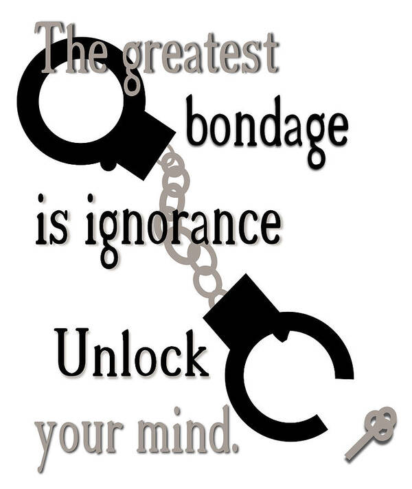 Ignorance Art Print featuring the digital art Unlock Your Mind by Pharris Art