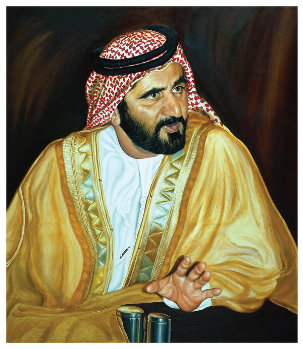 HH Mohammed Rashid Al Maktoum Art Print by Hovhannisian -