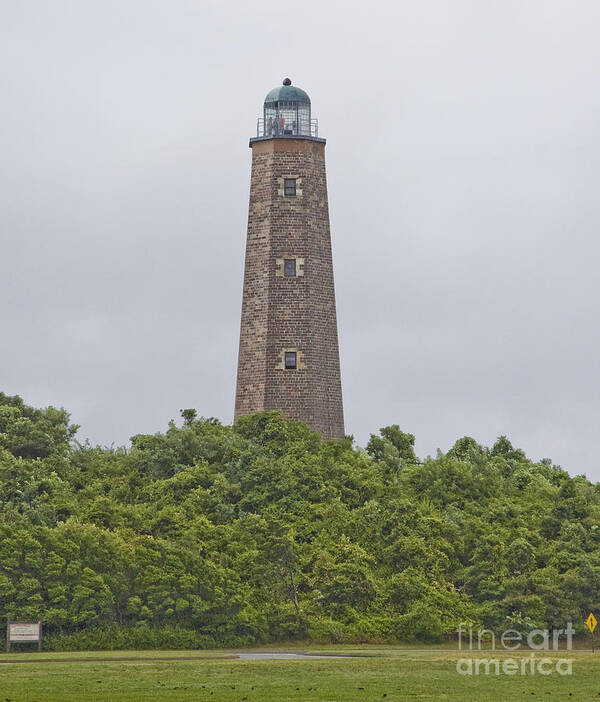 Lighthouse Art Print featuring the photograph Cape Henry Light - Old by Tim Mulina