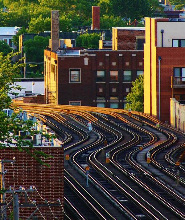 Architecture Art Print featuring the photograph Train Tracks by Bruce Bley