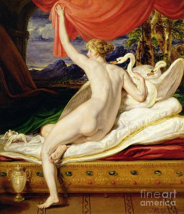 Venus Art Print featuring the painting Venus Rising from her Couch by James Ward