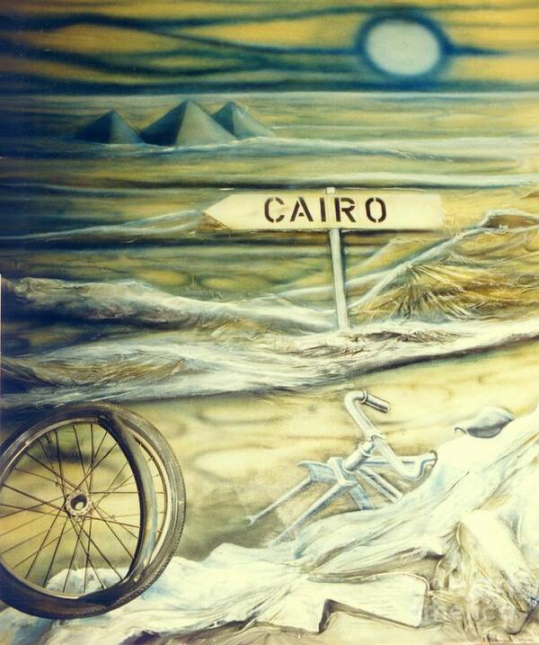 Replica Art Print featuring the painting Way to Cairo by Eva-Maria Di Bella
