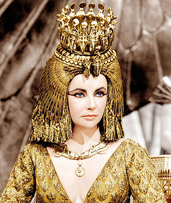 1960s Portraits Art Print featuring the photograph Cleopatra, Elizabeth Taylor, 1963 #1 by Everett