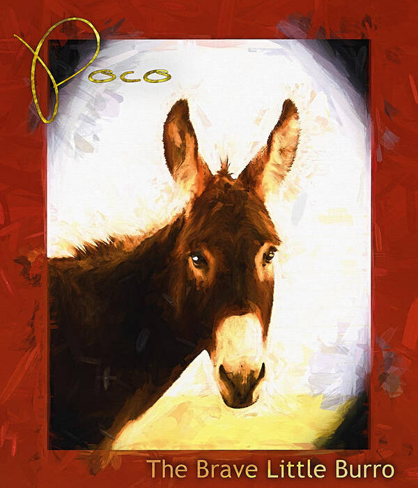 Poco Art Print featuring the photograph Poco The Brave Little Burro #1 by Shannon Story