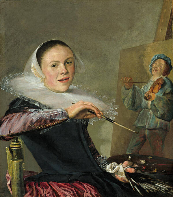 Judith Leyster Art Print featuring the painting Self-Portrait #1 by Judith Leyster