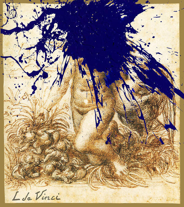Leonardo Da Vinci Art Print featuring the mixed media By Da Vinci by Tony Rubino
