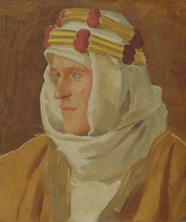 Painting Art Print featuring the painting Lawrence of Arabia - Col. Thomas Edward Lawrence by Mountain Dreams