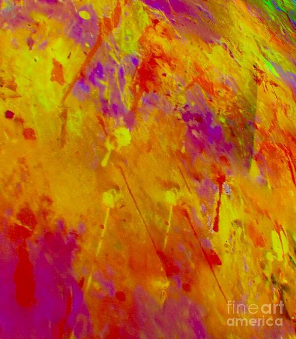 A-fine-art-painting-abstract Art Print featuring the painting Color Love 2 by Catalina Walker