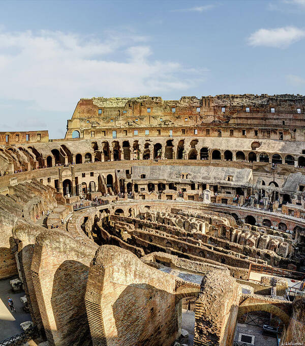 Colosseum Art Print featuring the photograph Colosseum from above by Weston Westmoreland