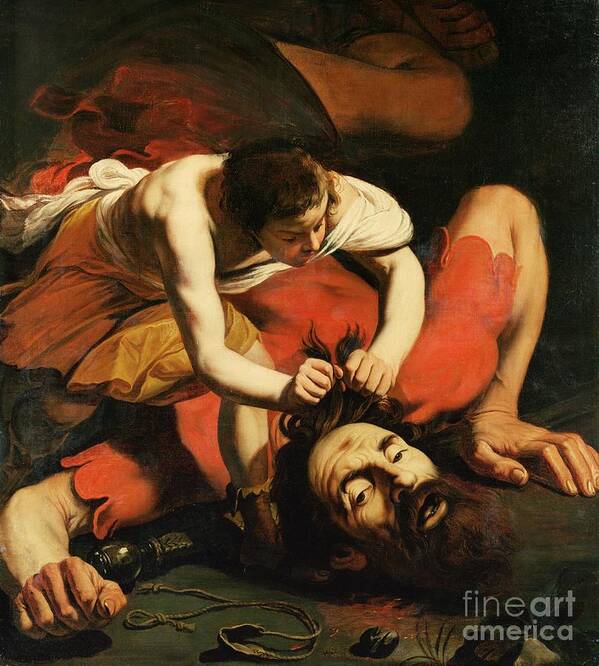 David With The Head Of Goliath Art Print By Michelangelo Caravaggio