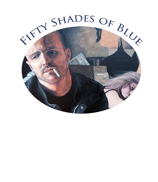 Fifty Shades Of Blue Art Print featuring the painting Fifty Shades of Blue by Tom Roderick