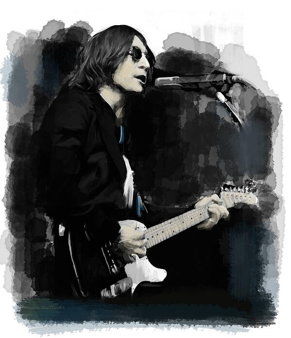 John Lennon Art Print featuring the painting John Lennon One Night In November by Iconic Images Art Gallery David Pucciarelli