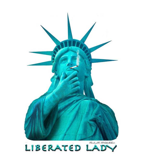 T-shirt Art Print featuring the photograph Liberated Lady 3 by Mike McGlothlen