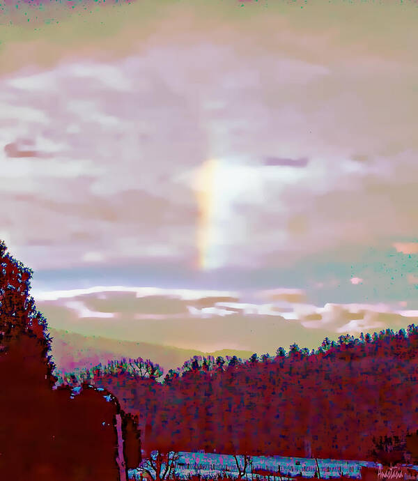 Landscape Art Print featuring the photograph New Year's Dawning Fire Rainbow by Anastasia Savage Ealy