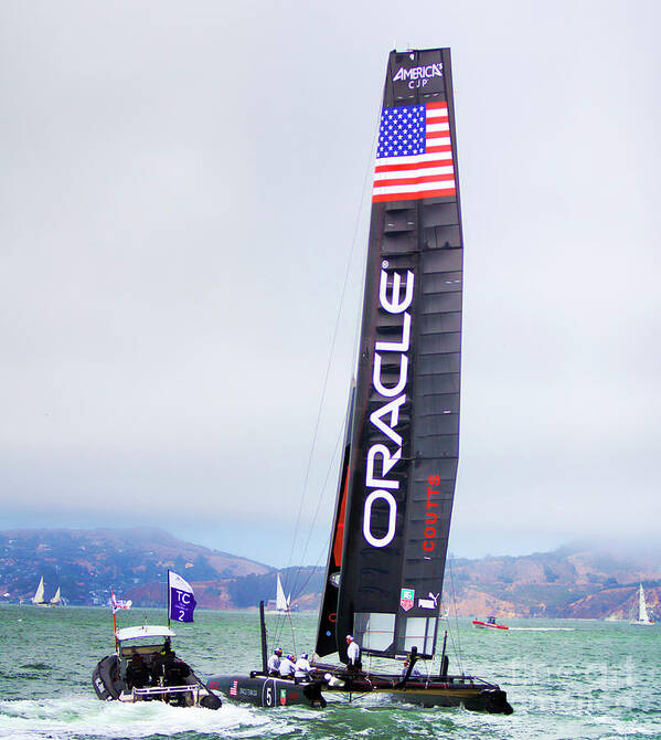 America's Cup Art Print featuring the photograph Oracles 34th World Series SF by Chuck Kuhn