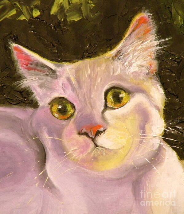 Cat Art Print featuring the painting Best Friend by Susan A Becker