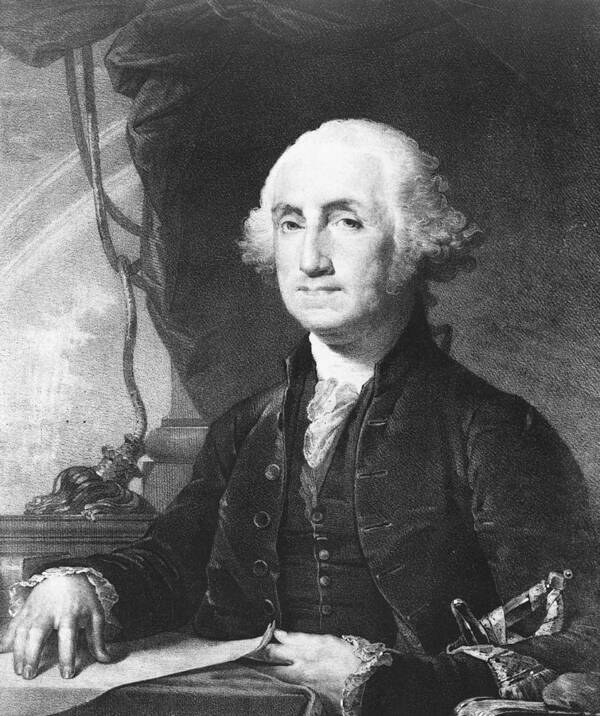 george Washington Art Print featuring the photograph President George Washington by International Images