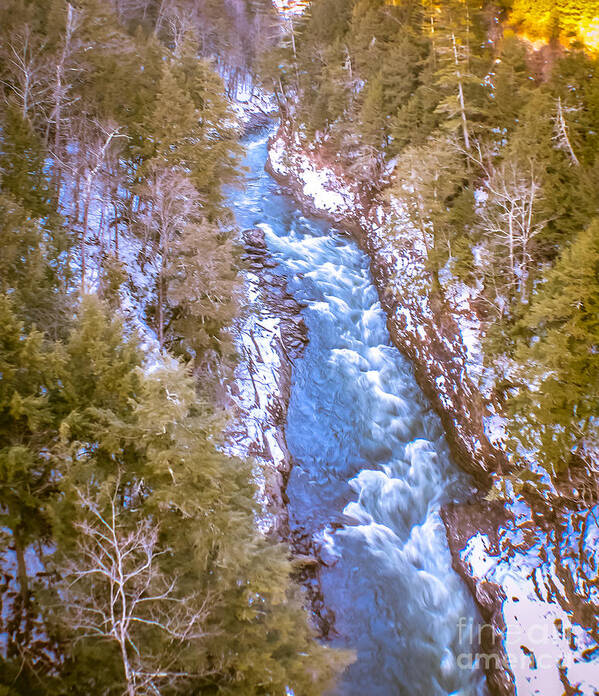 Mountain Art Print featuring the photograph Quechee Gorge by Claudia M Photography