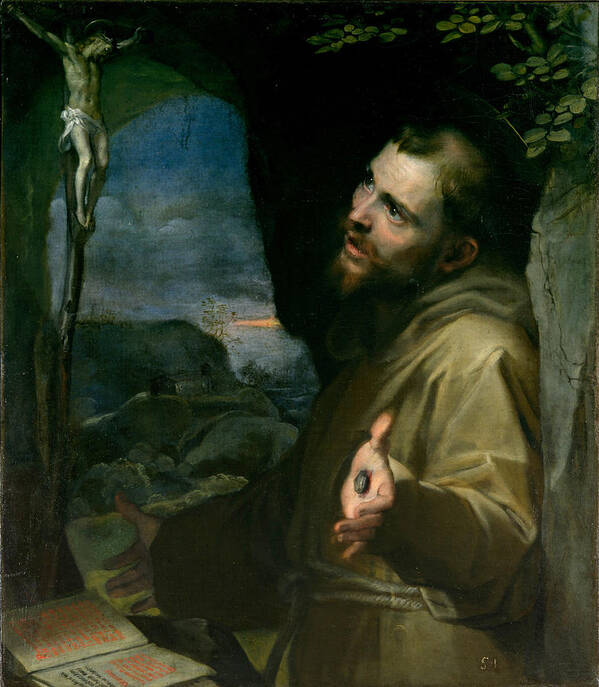 Federico Barocci Art Print featuring the painting Saint Francis by Federico Barocci