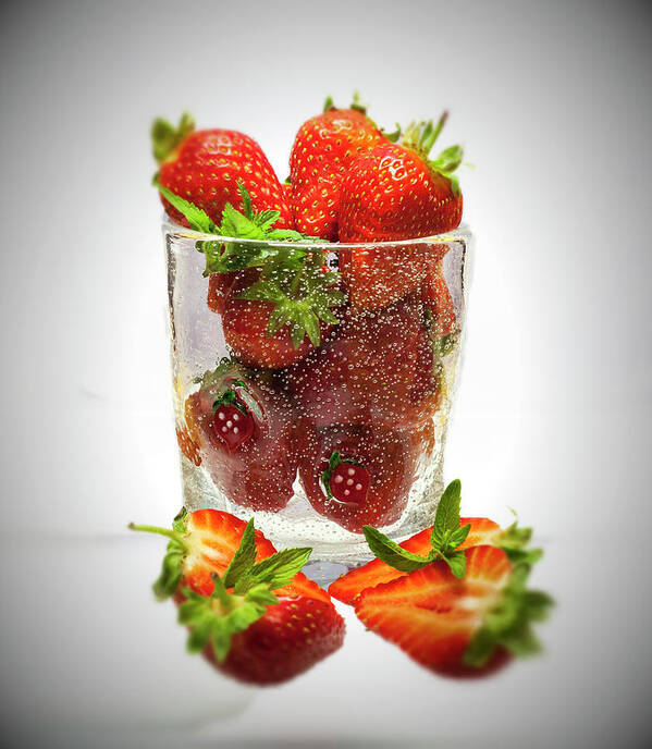 Strawberry Art Print featuring the photograph Strawberry Dessert by David French