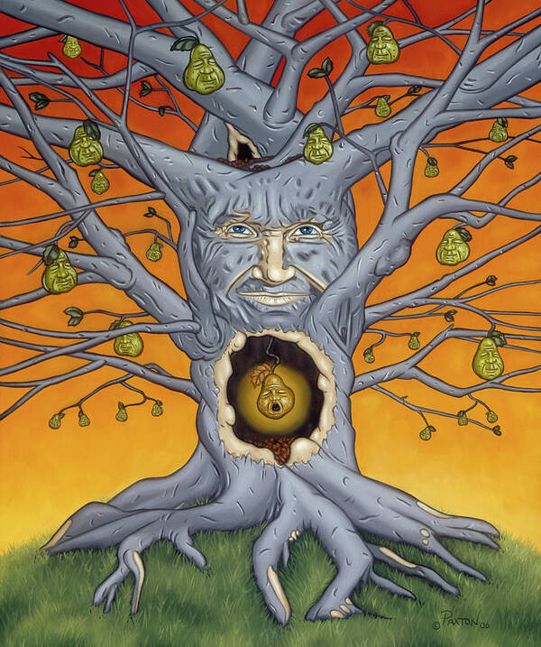  Art Print featuring the painting The Golden Pear by Paxton Mobley
