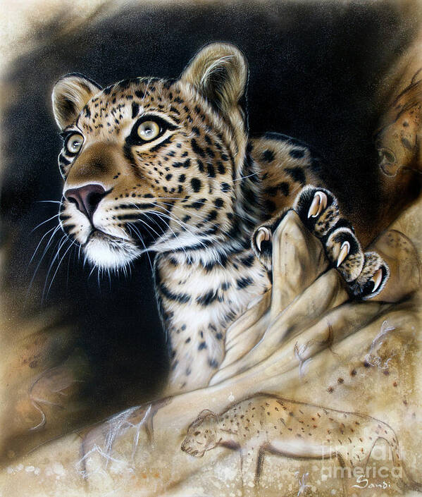 Sandi Baker Art Print featuring the painting The Source III by Sandi Baker