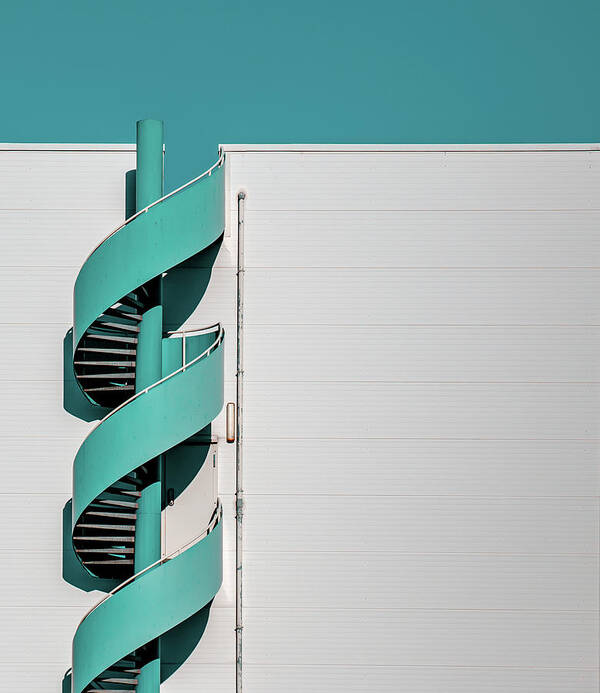 Staircase Art Print featuring the photograph ... Spiral by Joerg Vollrath