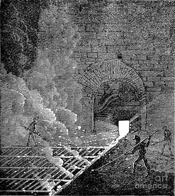 Engraving Art Print featuring the drawing Phoenix Iron And Bridge Works #3 by Print Collector