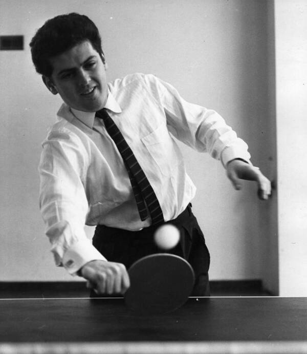 Tennis Art Print featuring the photograph Barenboim At Play by Erich Auerbach