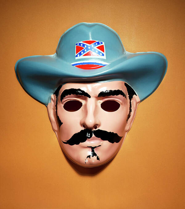 Accessories Art Print featuring the drawing Confederate Soldier Mask by CSA Images