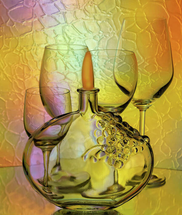 Crystal Art Print featuring the photograph Crystal Flame by Roni Chastain
