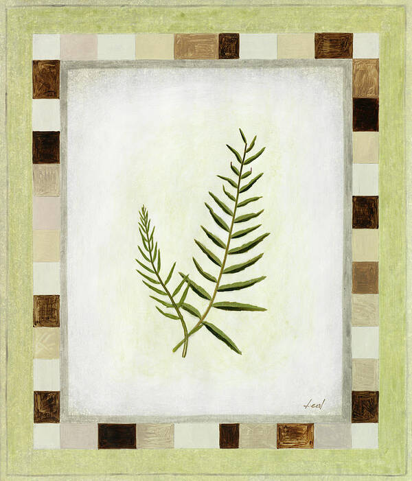 Greenery Surrounded By A Brown Art Print featuring the mixed media F42 by Pablo Esteban