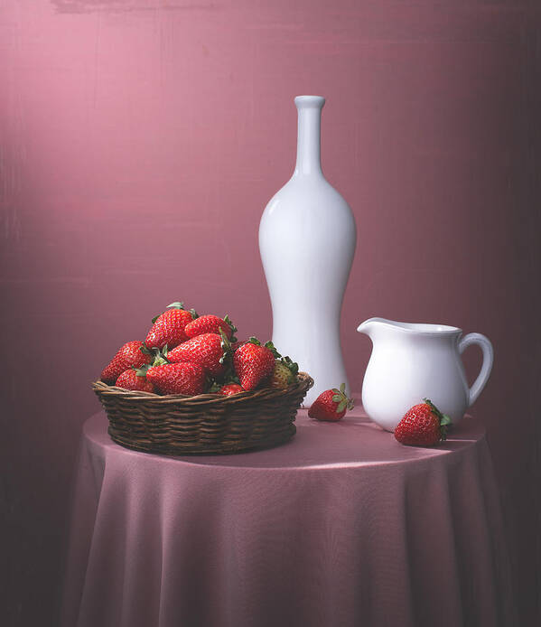 Fresh Art Print featuring the photograph Fresh Strawberries by Margareth Perfoncio