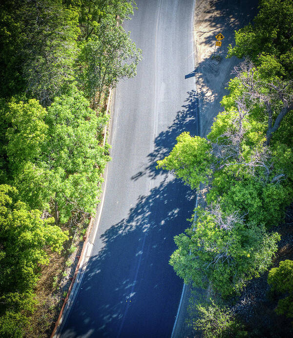 Sun Art Print featuring the photograph Route 89A Sedona Top Down by Anthony Giammarino