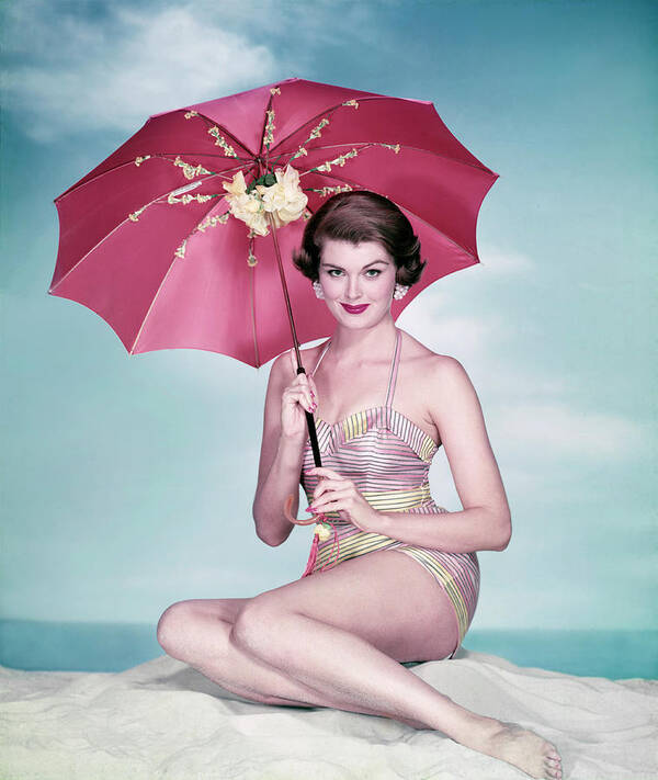 People Art Print featuring the photograph Swimsuit Model by Tom Kelley Archive