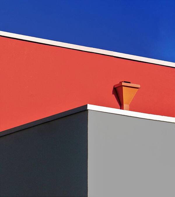 Minimalism Art Print featuring the photograph Urban Texture - Down Town Los Angeles California by Arnon Orbach
