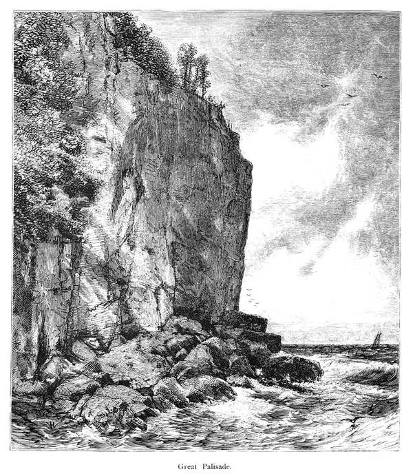 1872 Art Print featuring the drawing Lake Superior #5 by William Hart