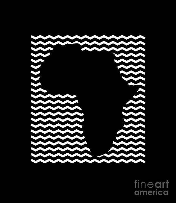 Africa Art Print featuring the digital art African continent by Cu Biz
