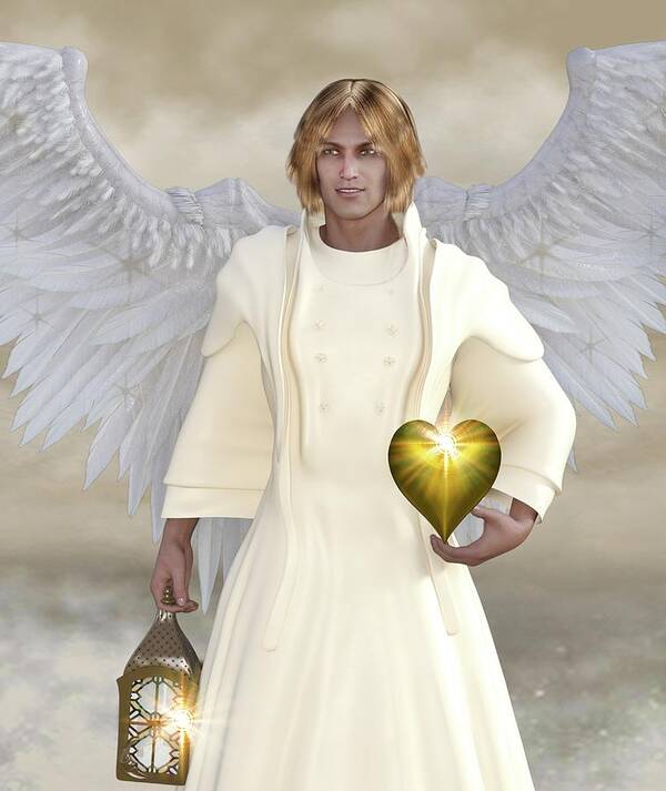 Adult Angel Wings Gold Print