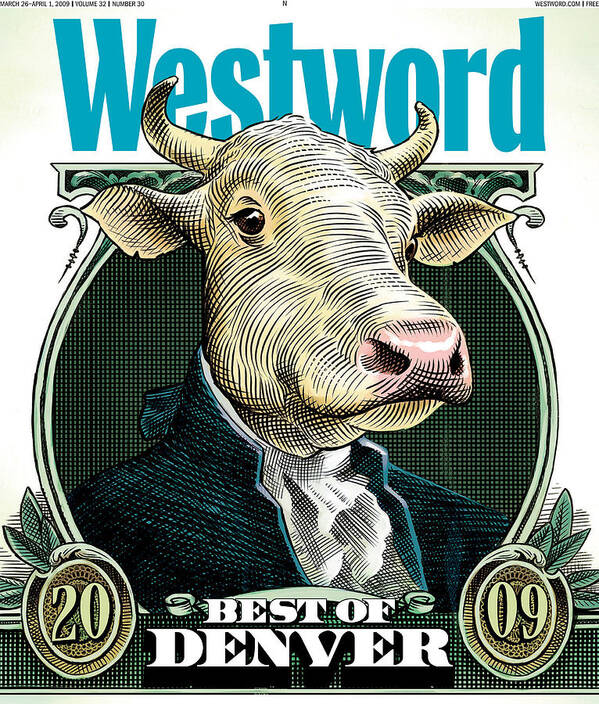 Westword Art Print featuring the digital art Best of Denver 2009 by Westword