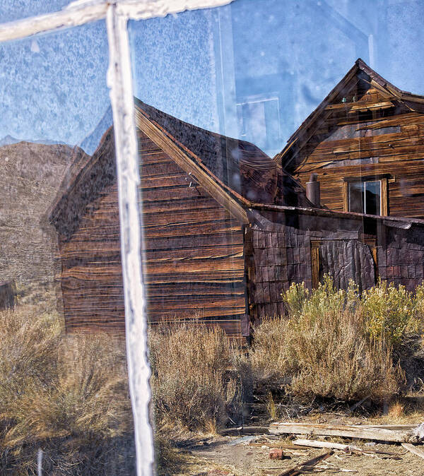 Bodie Ghost Town Art Print featuring the photograph Bodie Ghost Town Reflections by Kathleen Bishop