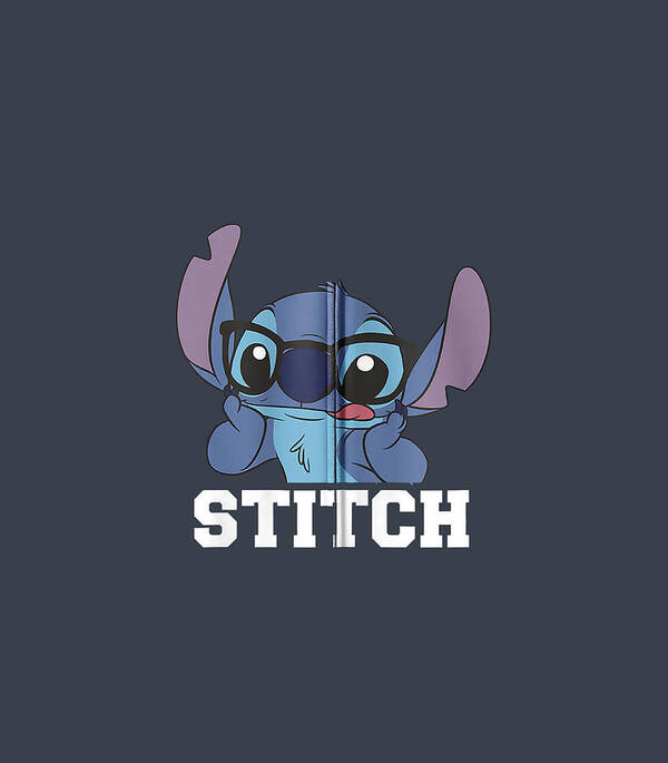 Disney Lilo Stitch Nerdy Stitch Art Print by Alaab Yasme - Pixels