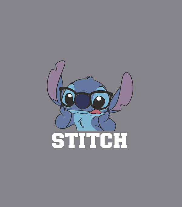 Disney Lilo Stitch Nerdy Stitch Art Print by Mio Marta - Fine Art