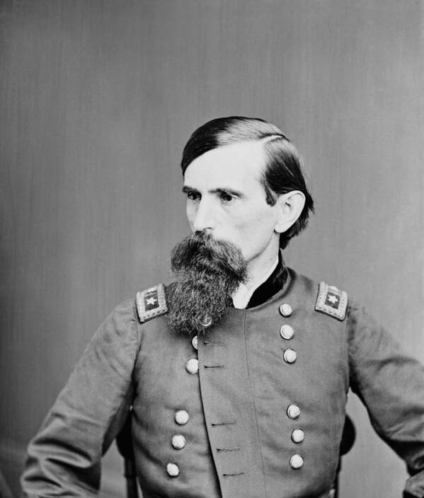Lew Wallace Art Print featuring the photograph General Lew Wallace Portrait - Civil War by War Is Hell Store