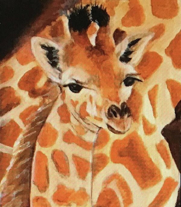 Art Art Print featuring the painting Giraffe by Tammy Pool